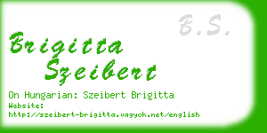 brigitta szeibert business card